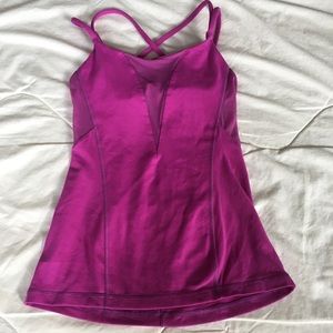 Lululemon Magenta workout top